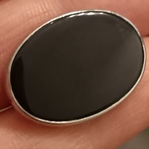 Ed Levin Black Onyx Pendant Vintage Estate Find